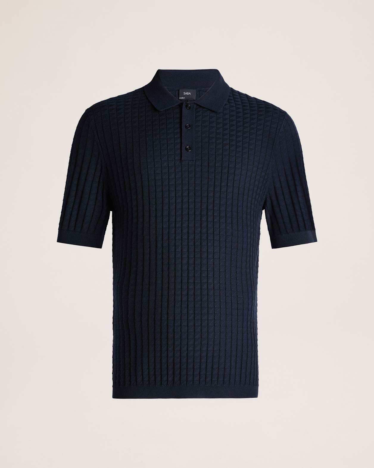 Alfie Knit Polo in NAVY