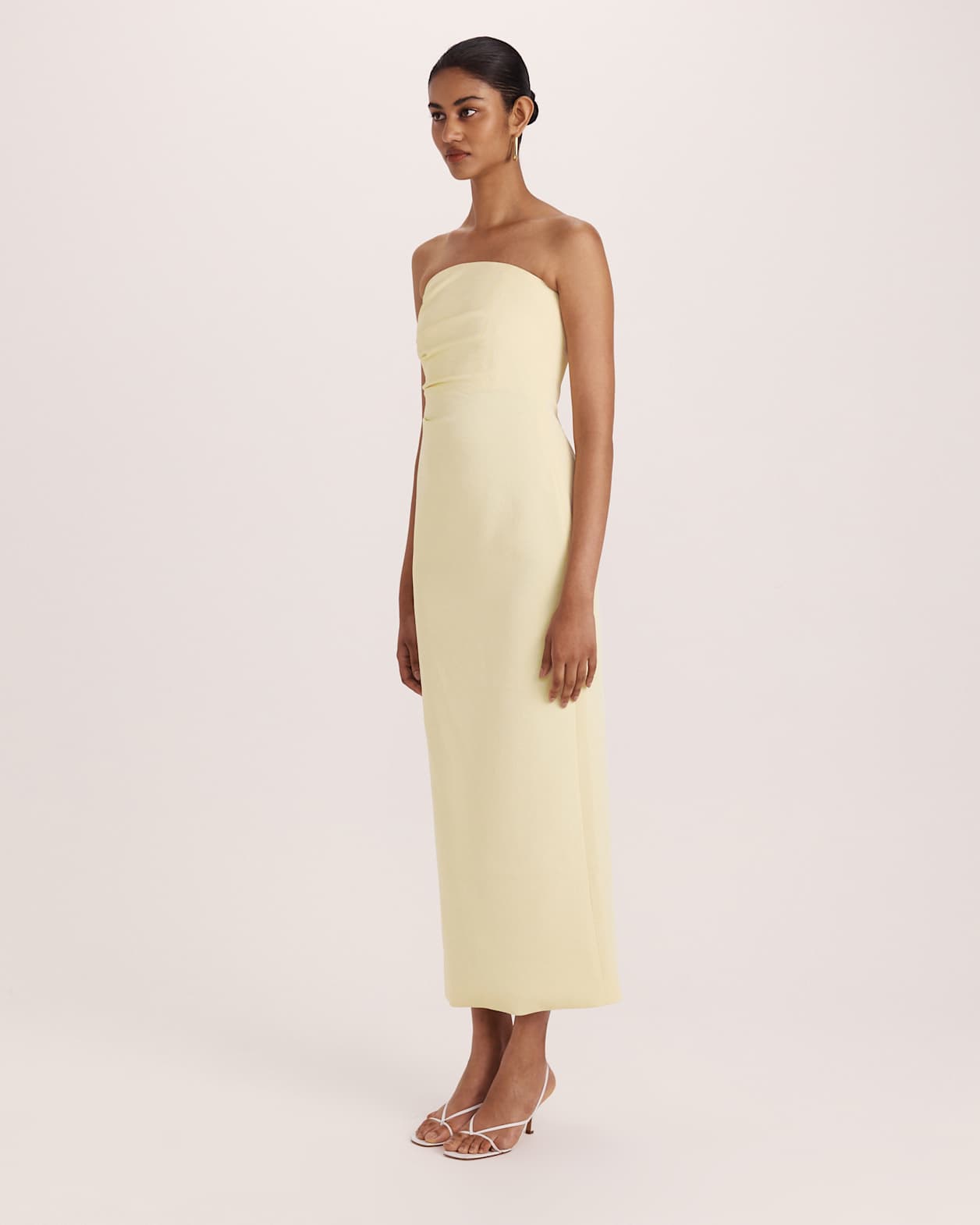 Dharma Column Dress in BUTTER