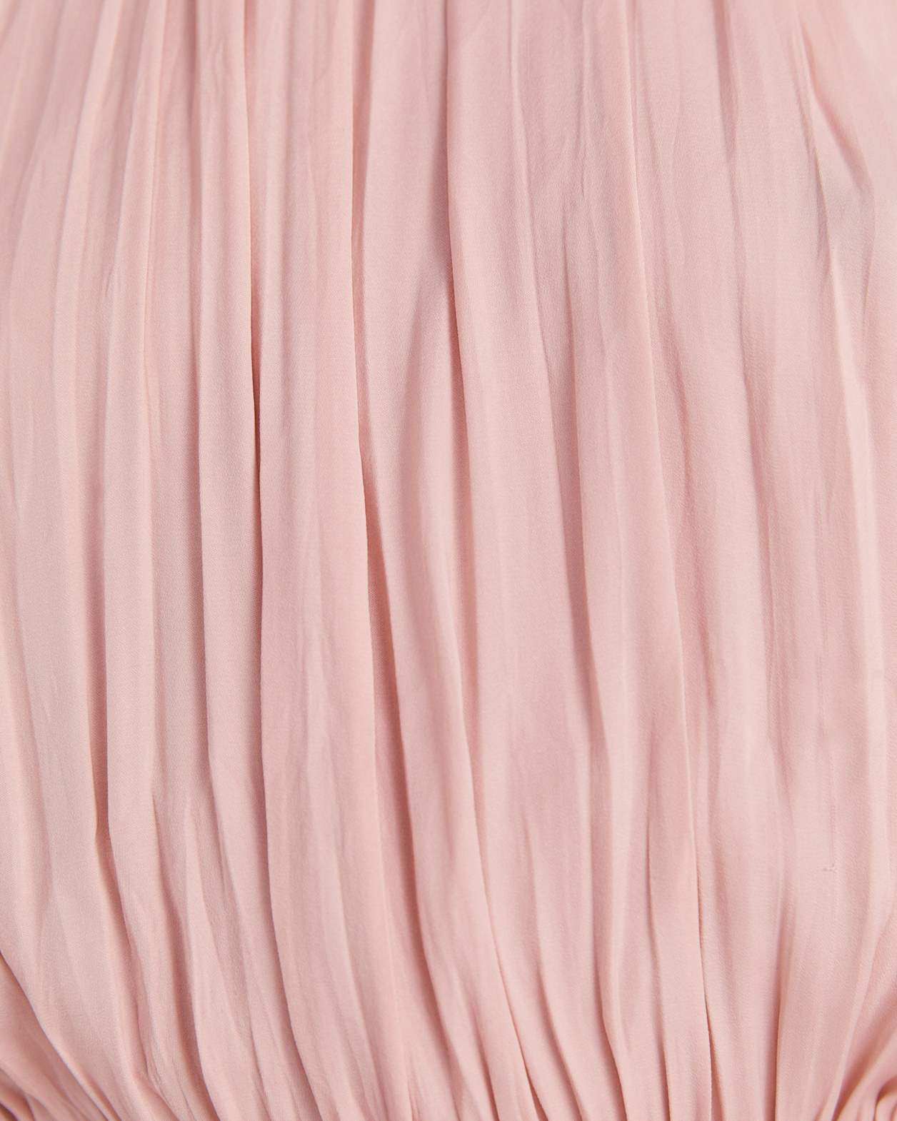 Lillian Pleated Midi Dress in ROSE