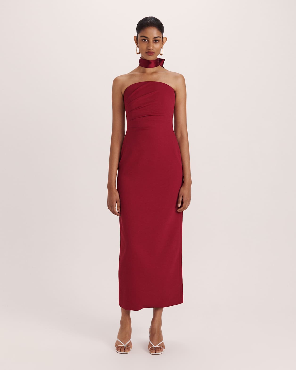 Dharma Column Dress in RASPBERRY