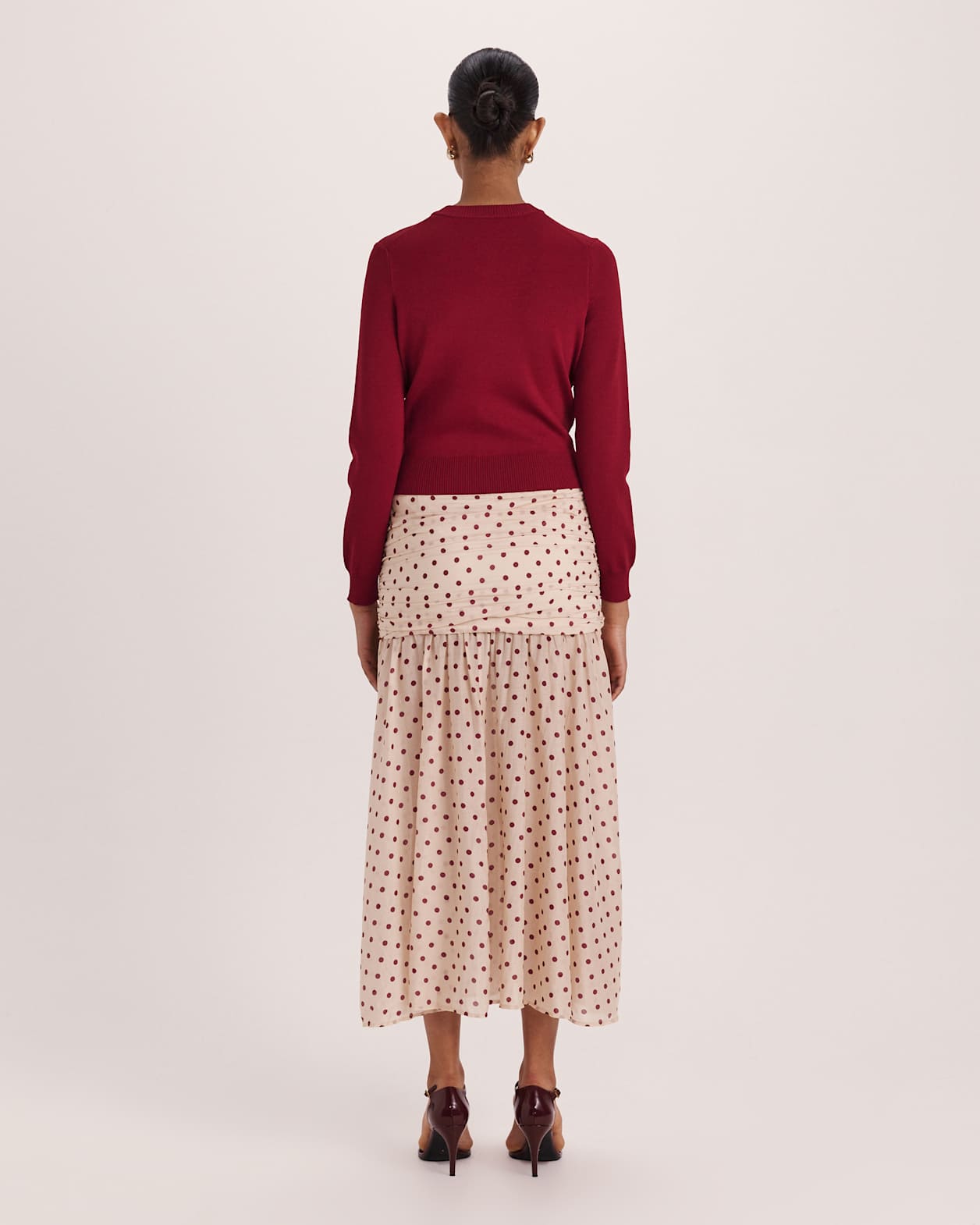Mia Milano Knit Cardigan in RASPBERRY