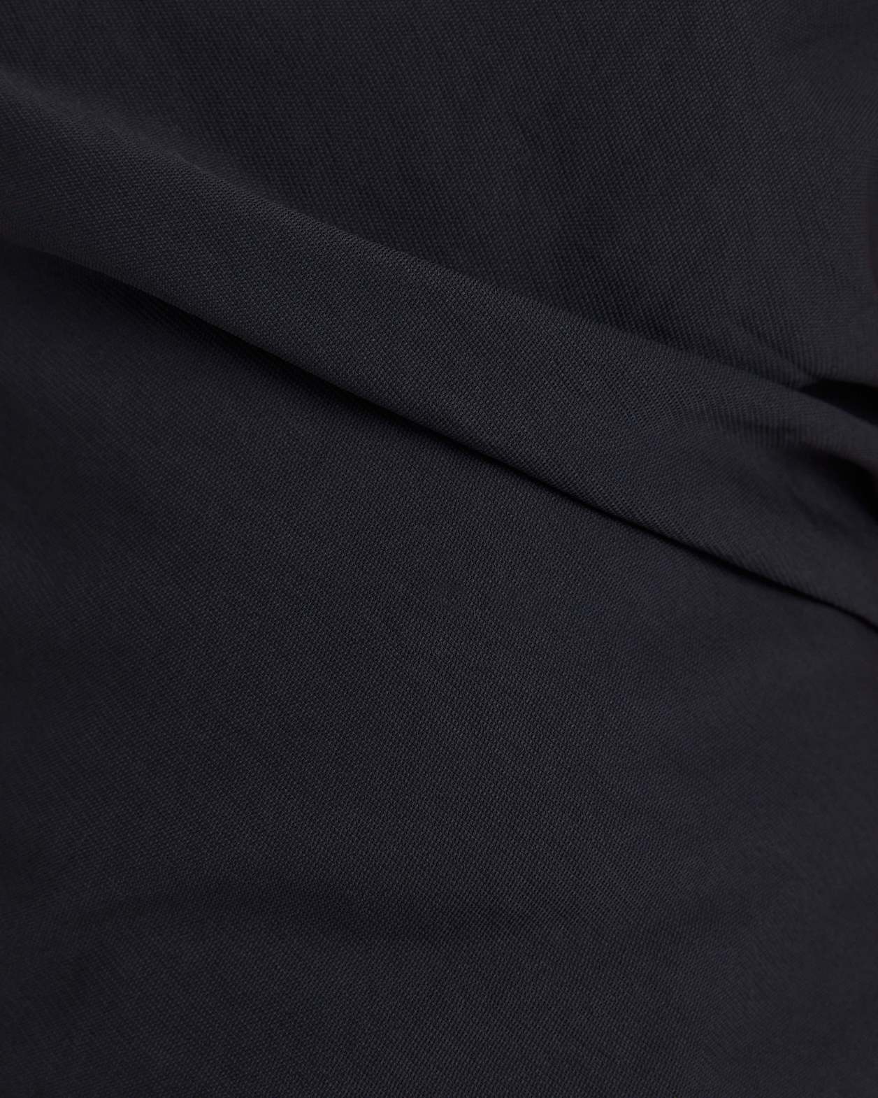 Dharma Off Shoulder Drape Top in BLACK