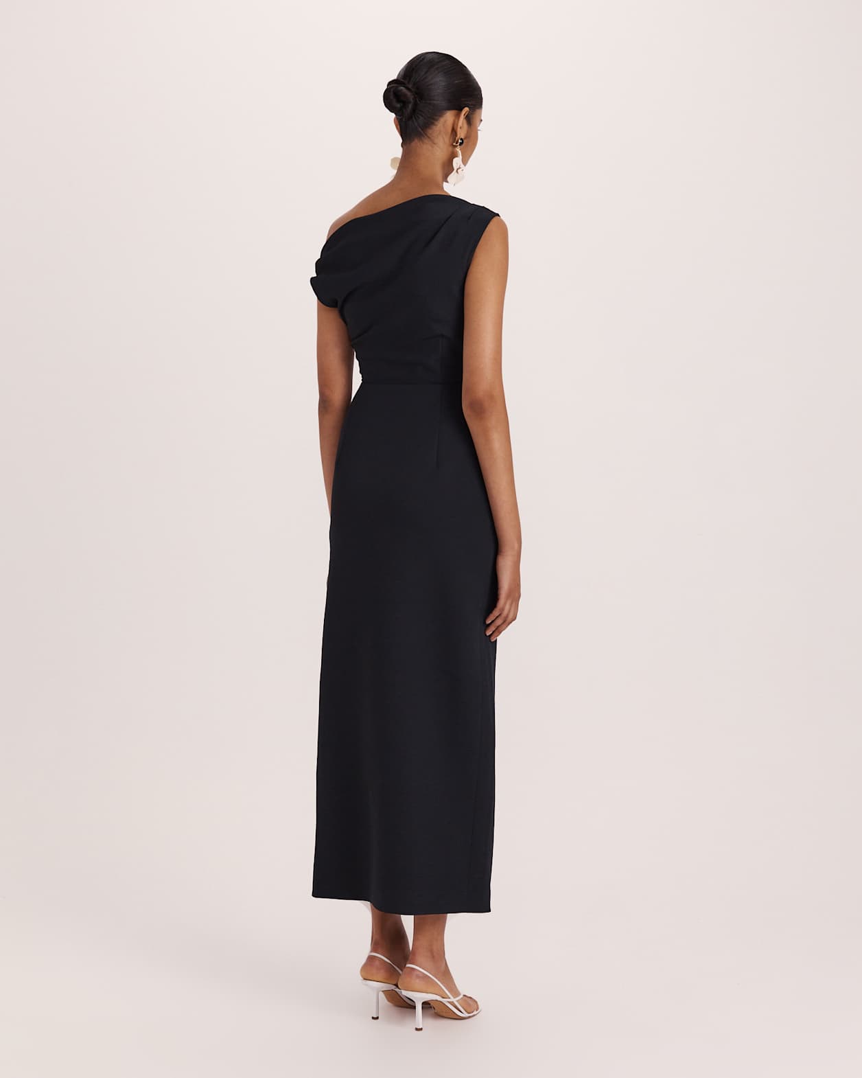 Dharma Off Shoulder Dress in BLACK