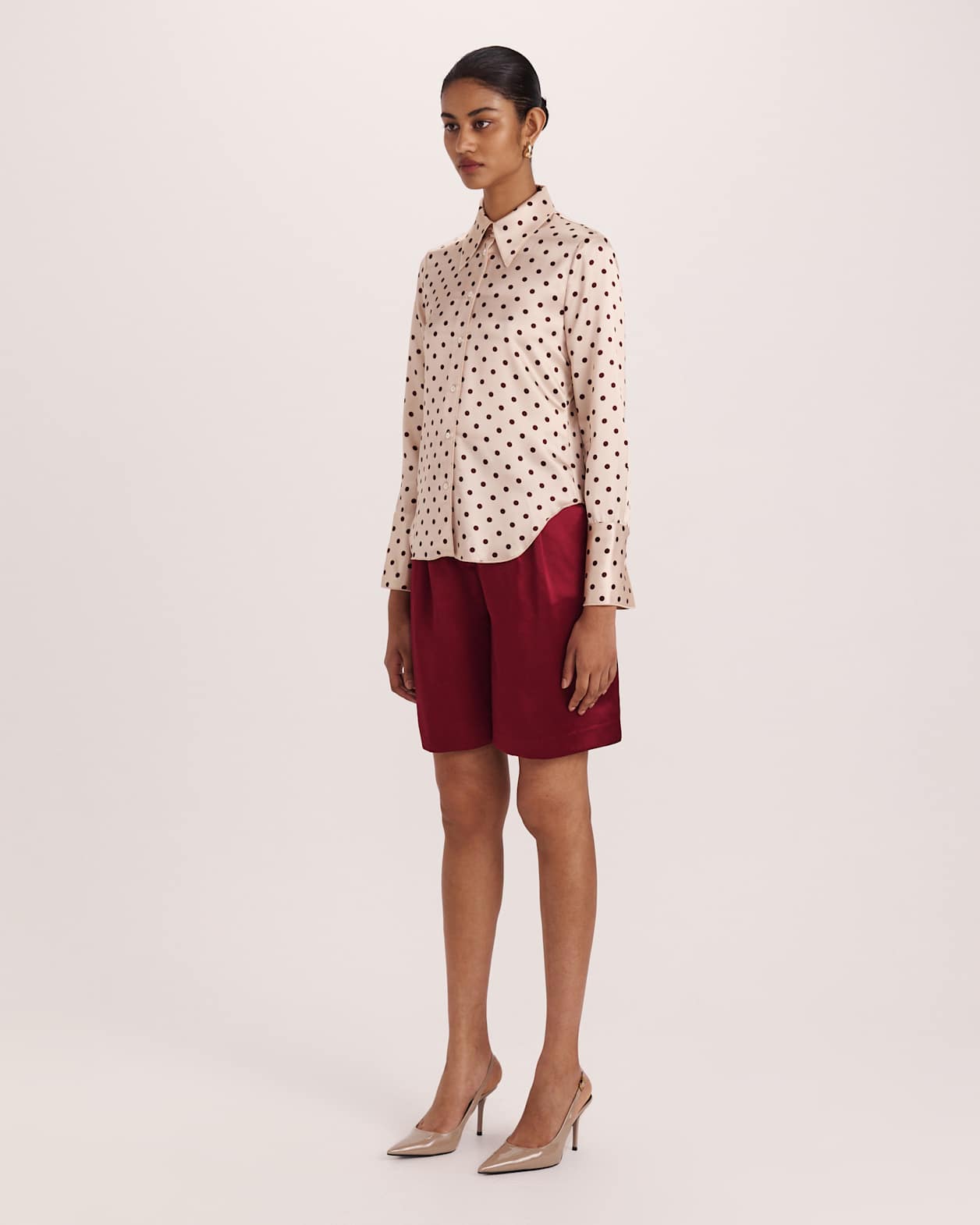 Tilda Spot Shirt in RED MULTI