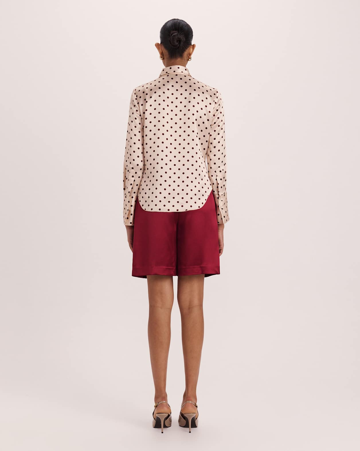 Tilda Spot Shirt in RED MULTI