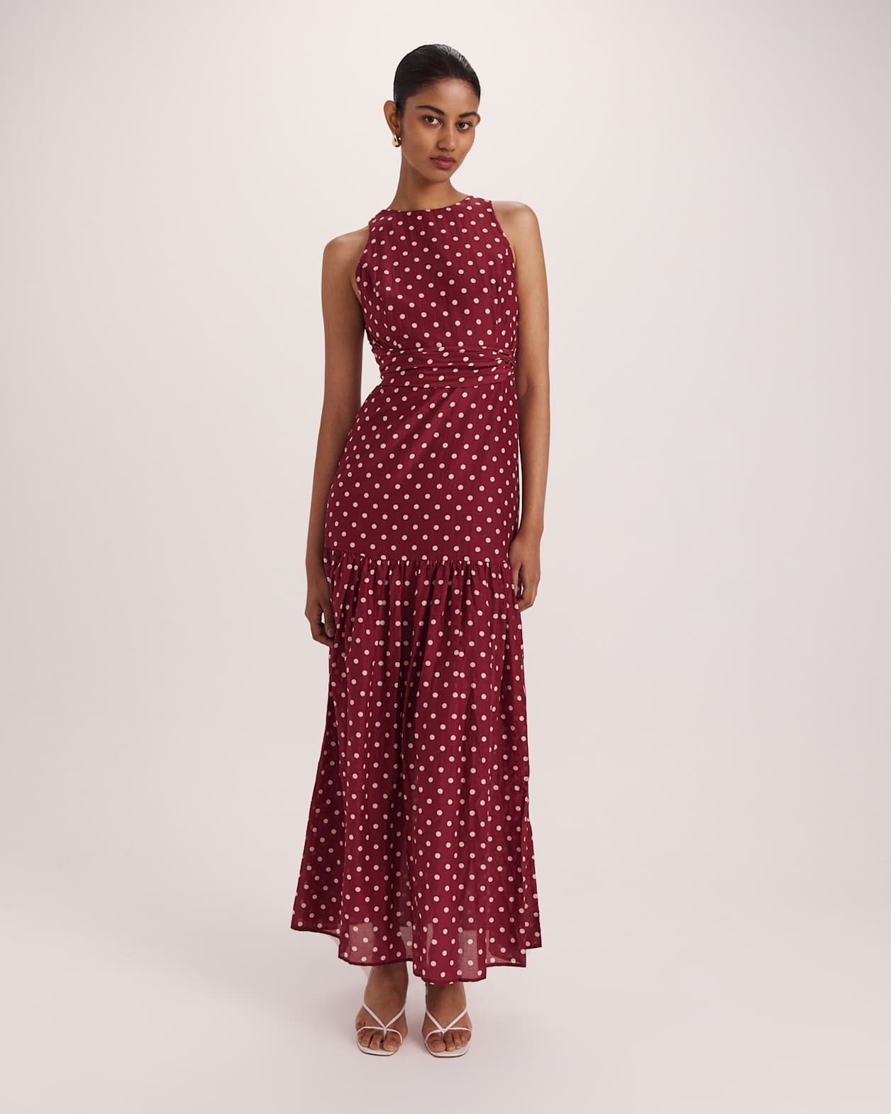 Tilda Silk Cotton Maxi Dress in MULTI