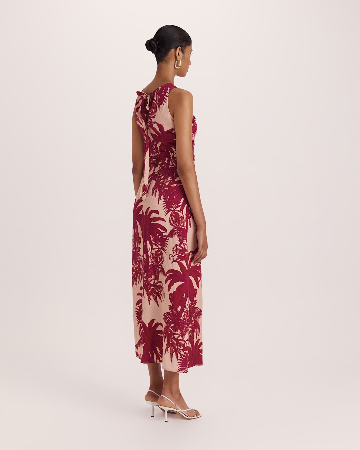 Brielle Midi Dress in RED MULTI