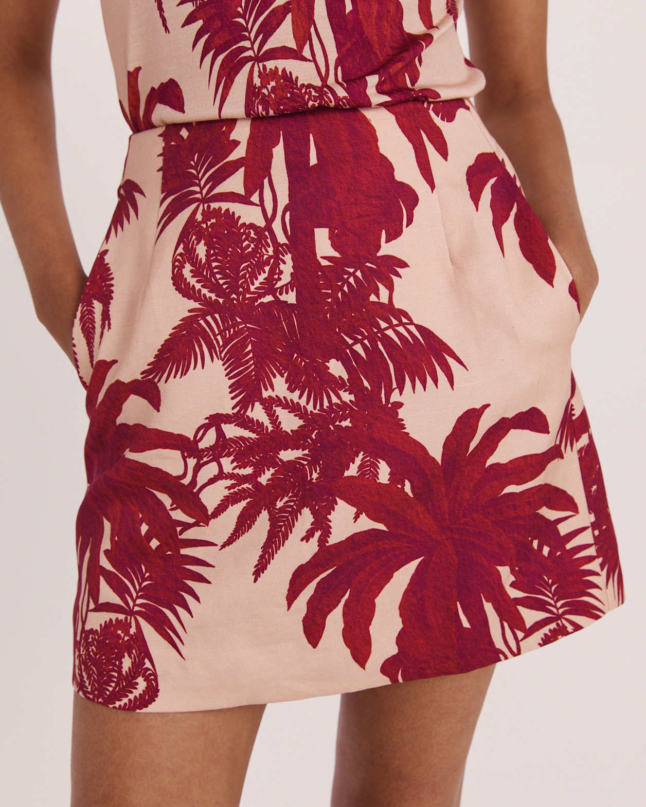 Brielle Skirt in RED MULTI