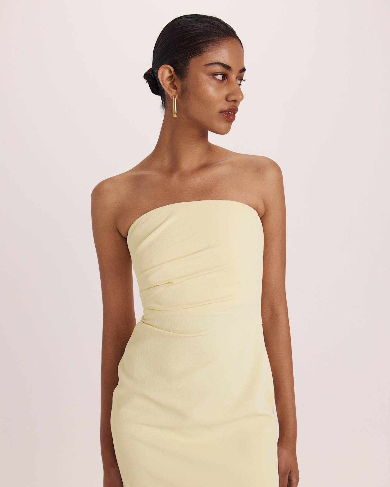 Dharma Column Dress in BUTTER