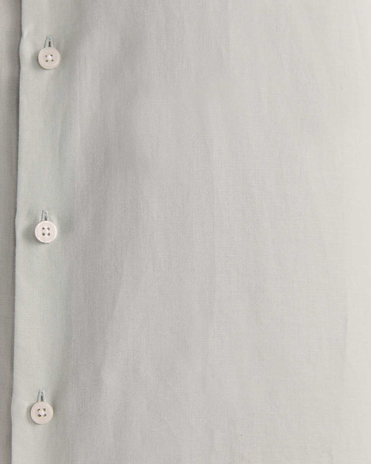 Reeves Long Sleeve Classic Linen Cotton Shirt in MINT