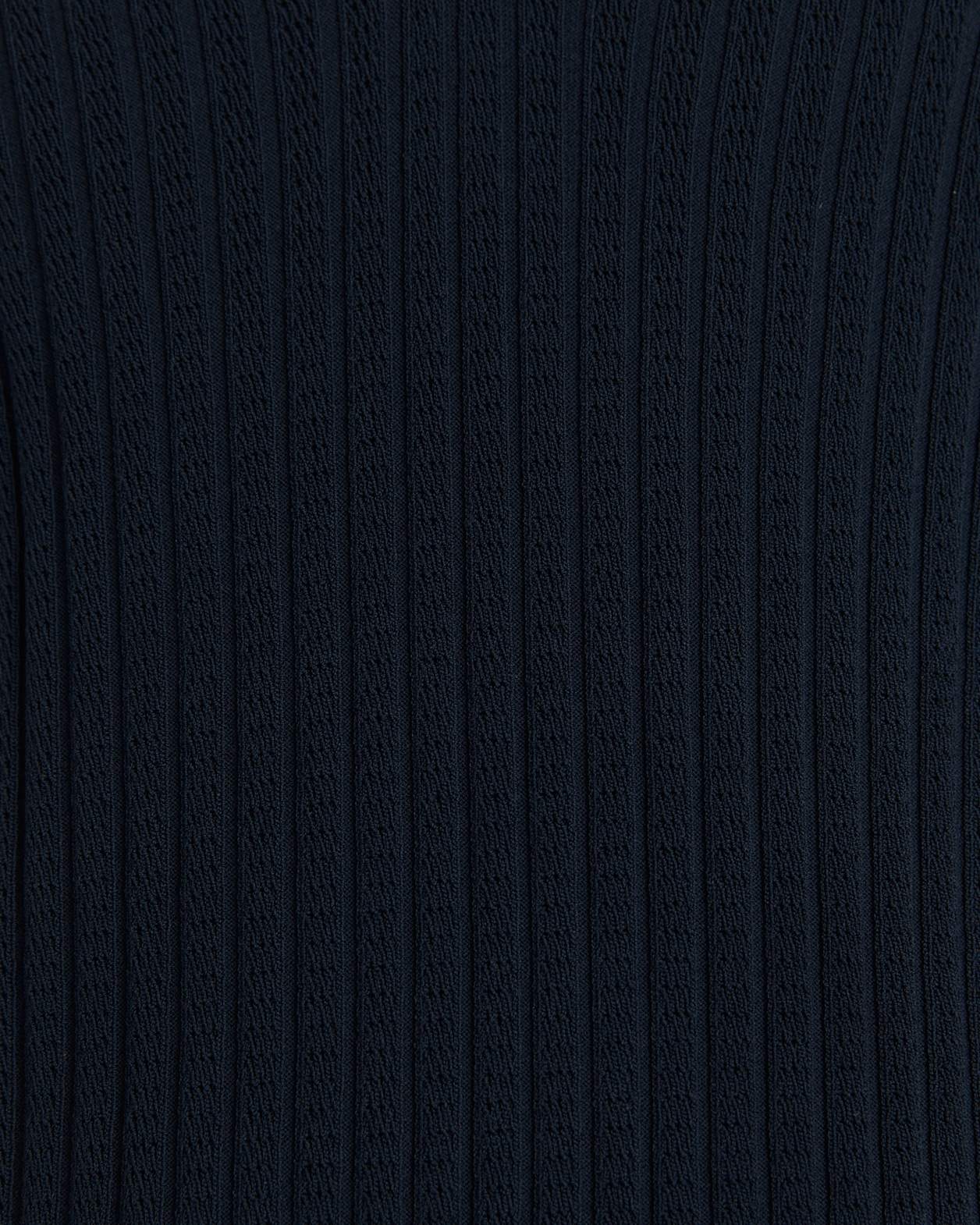 Theo Knit Polo in INK