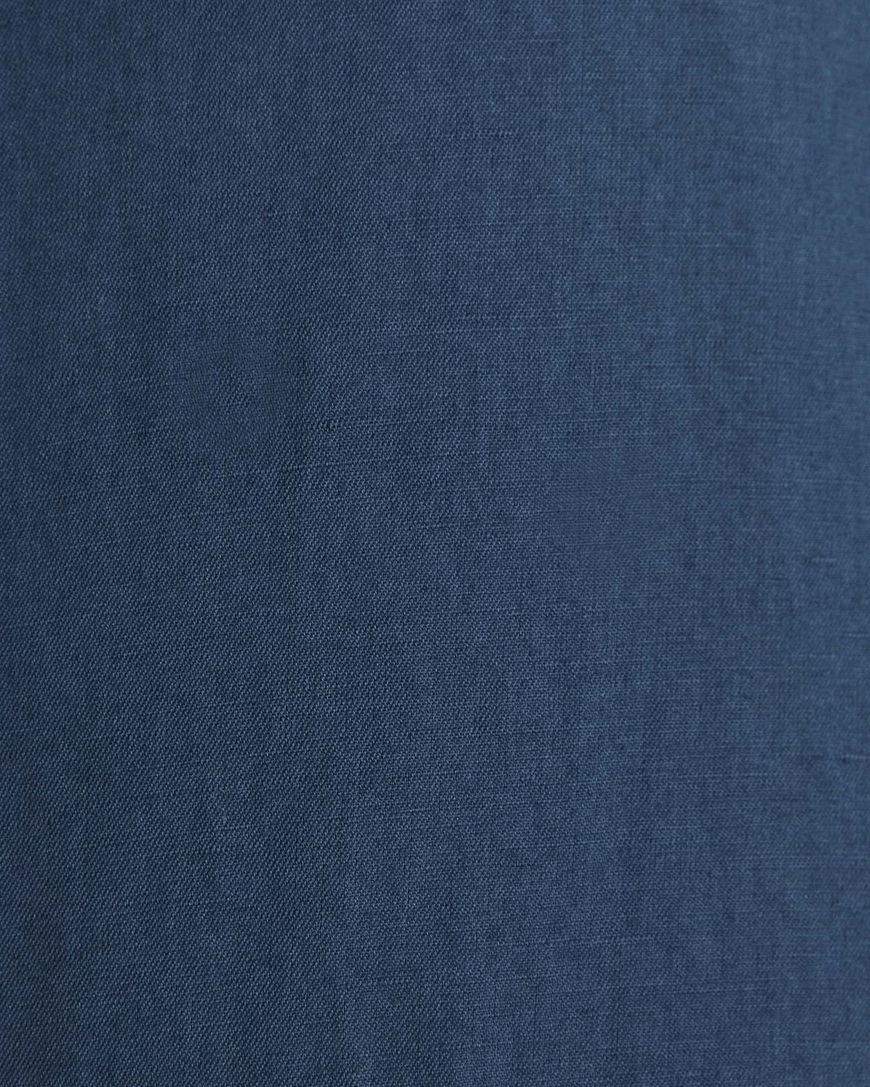 Reeves Long Sleeve Classic Linen Cotton Shirt in INK
