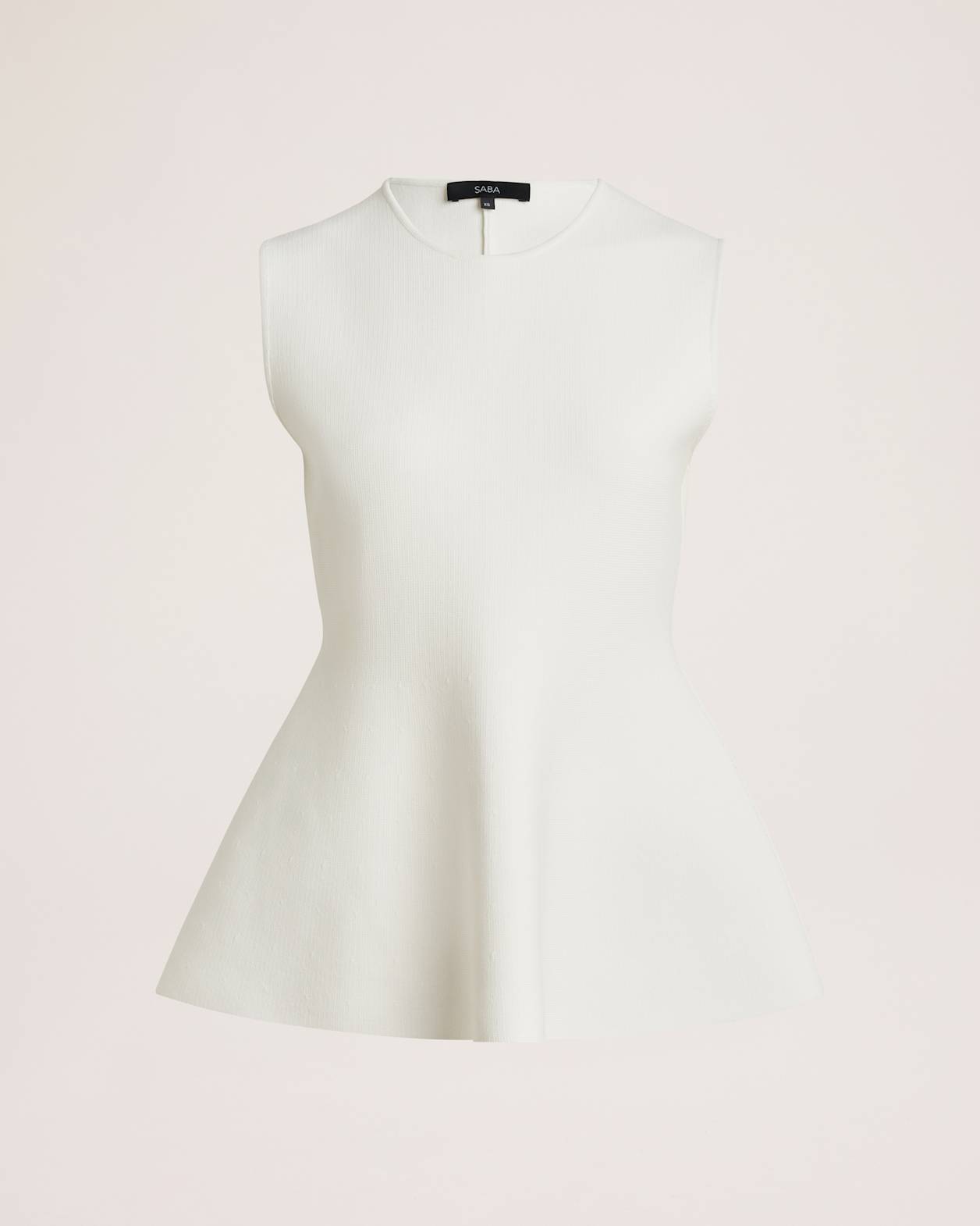 Mia Milano Peplum Top in IVORY