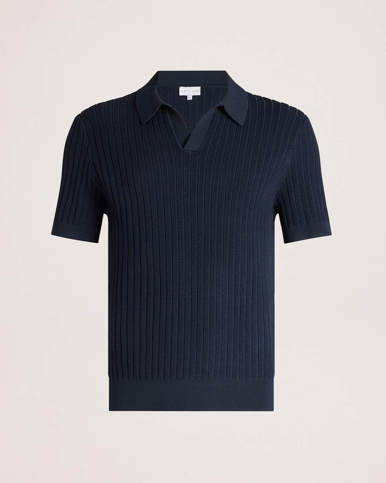 Theo Knit Polo in INK