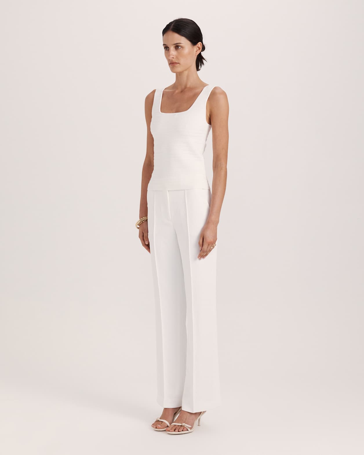 Vicky Milano Knit Tank in IVORY