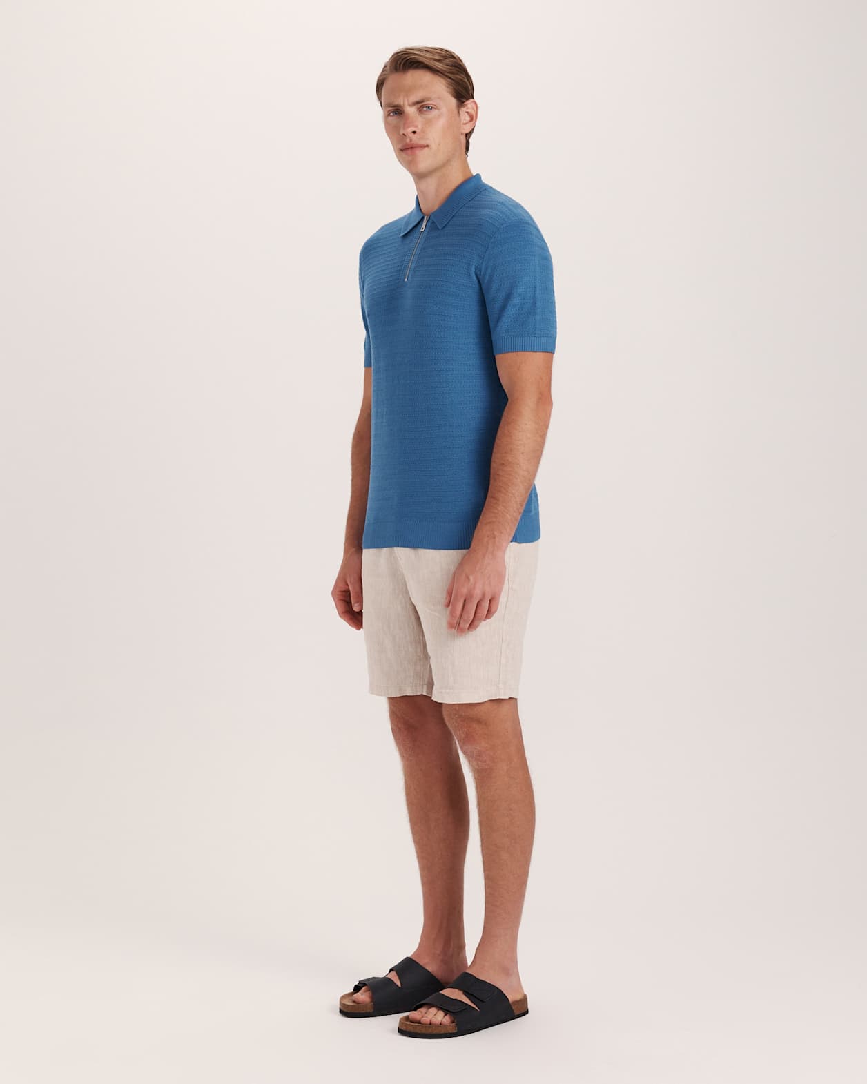 Aether Knit Polo in ROYAL BLUE