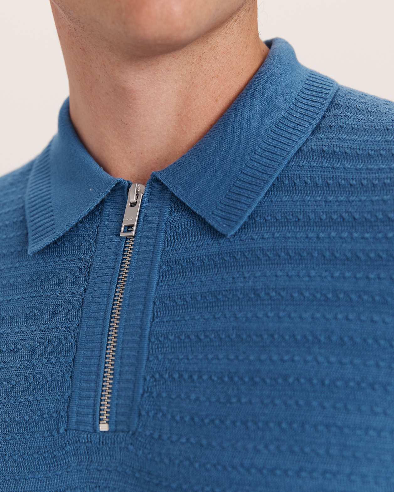 Aether Knit Polo in ROYAL BLUE