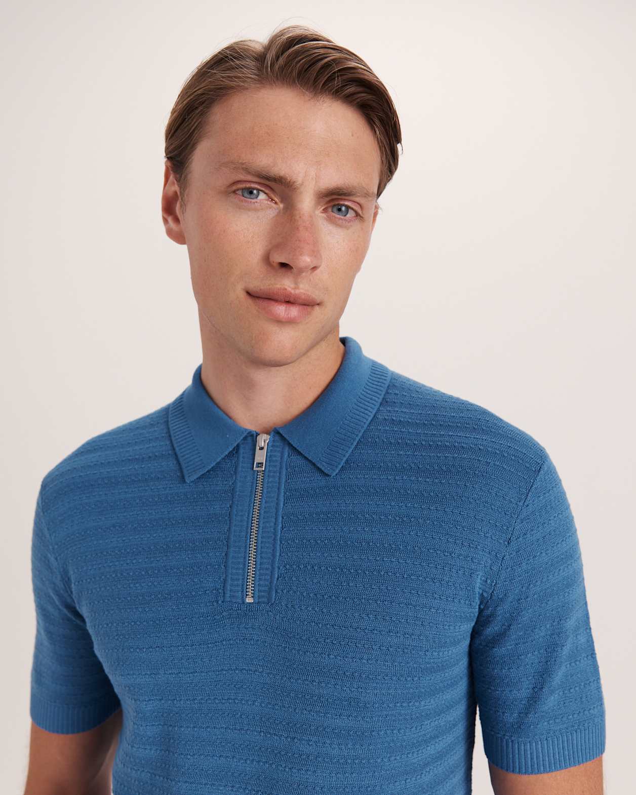 Aether Knit Polo in ROYAL BLUE