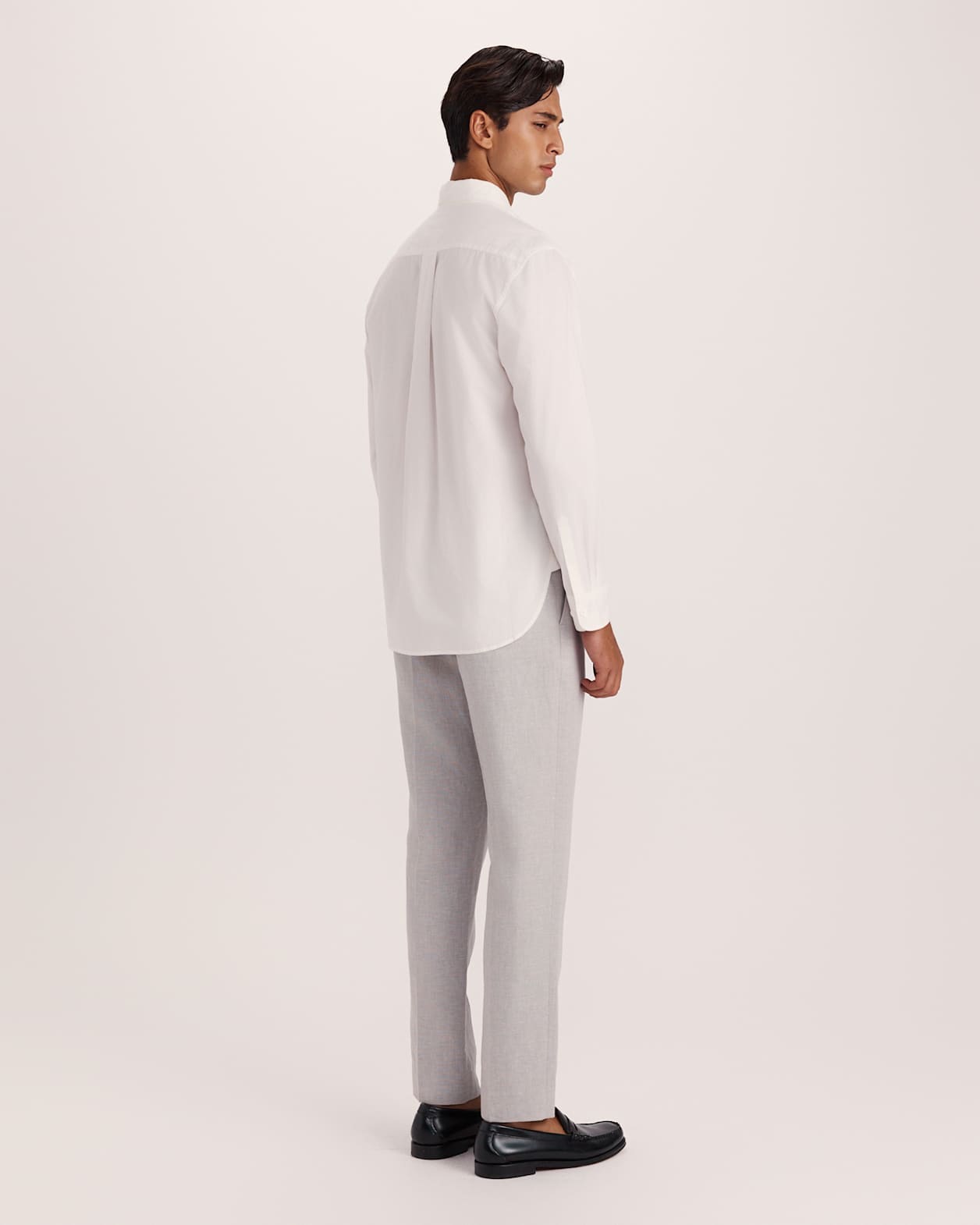 Ethan Poplin Casual Shirt in OFF WHITE