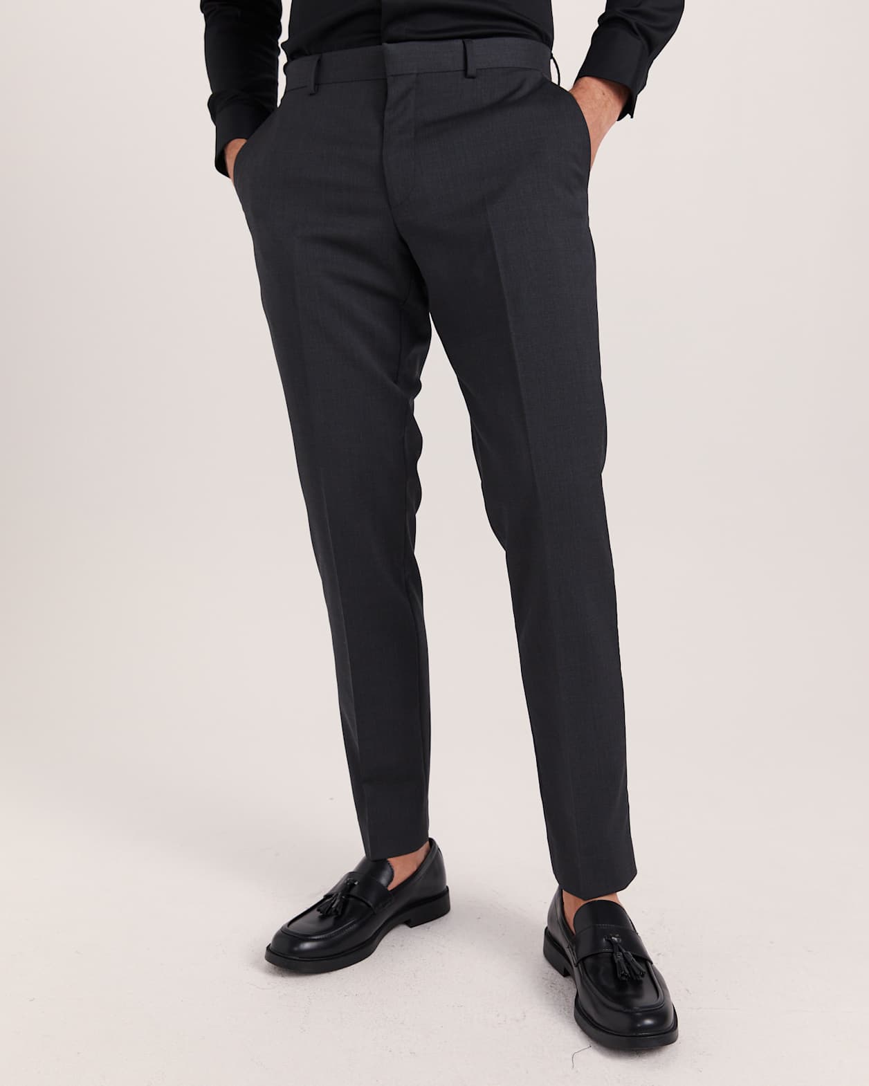 Sorkin Italian Wool Suit Pant in CHARCOAL