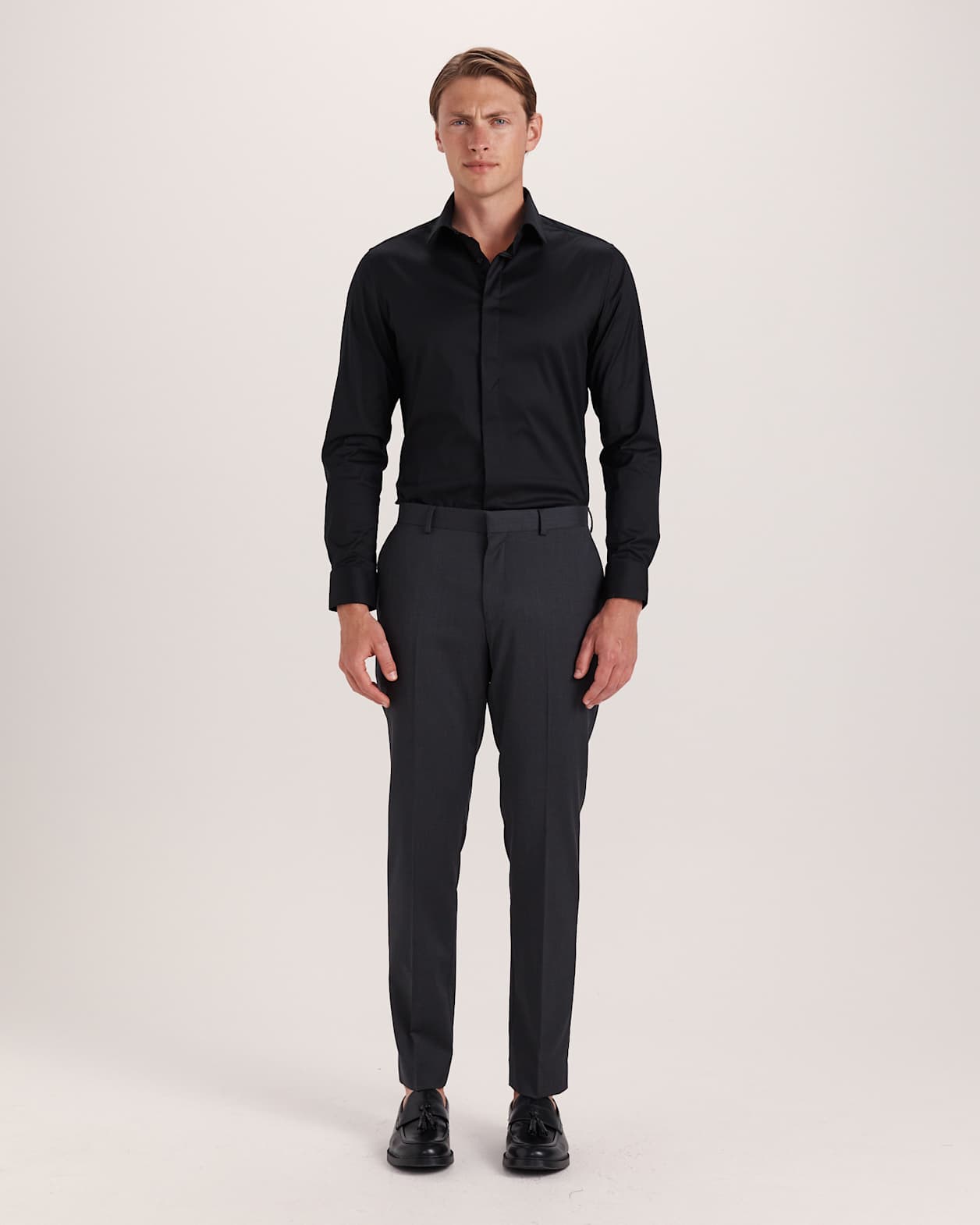 Sorkin Italian Wool Suit Pant in CHARCOAL