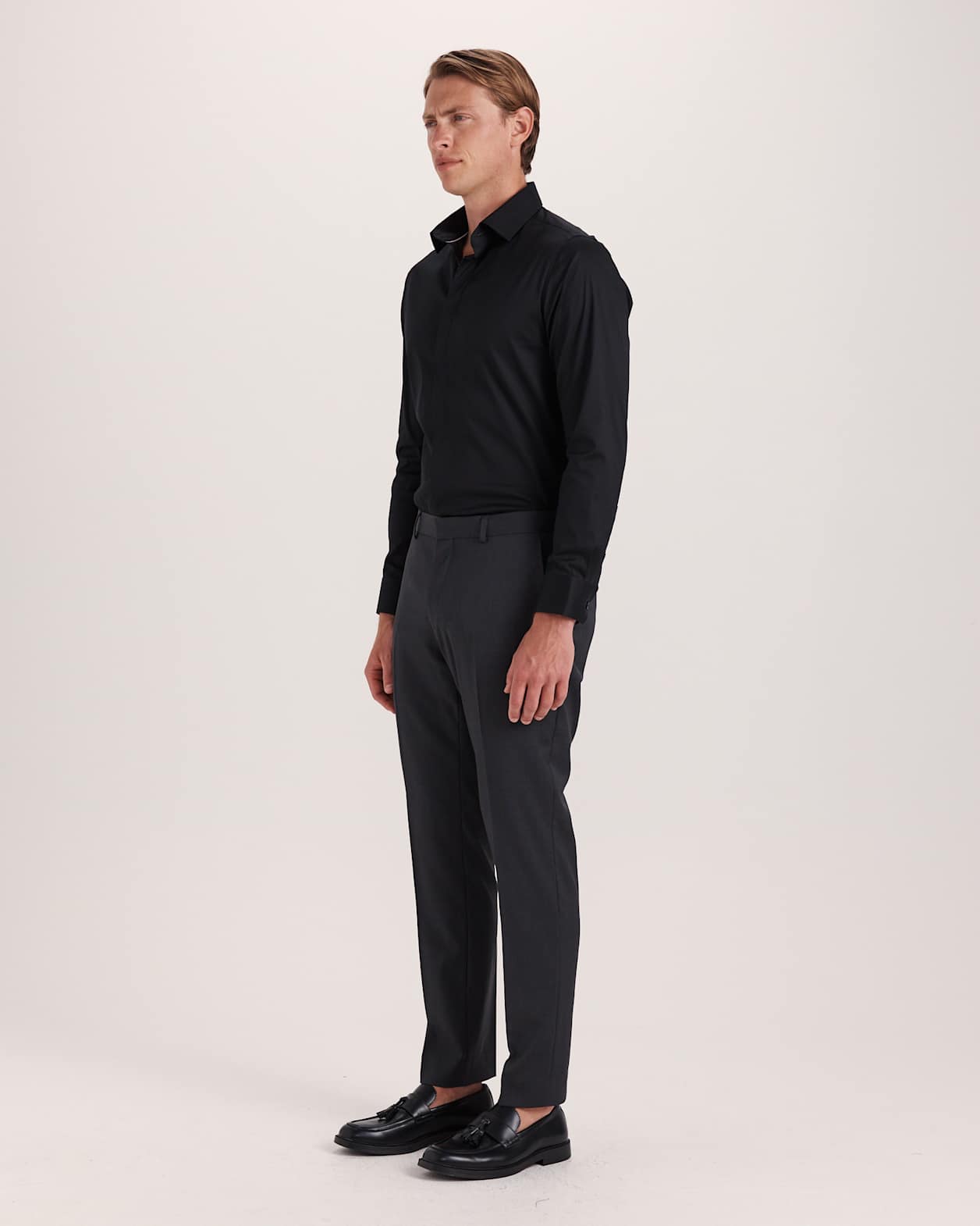 Sorkin Italian Wool Suit Pant in CHARCOAL