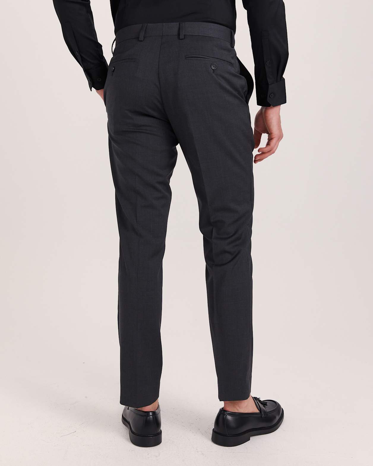 Sorkin Italian Wool Suit Pant in CHARCOAL