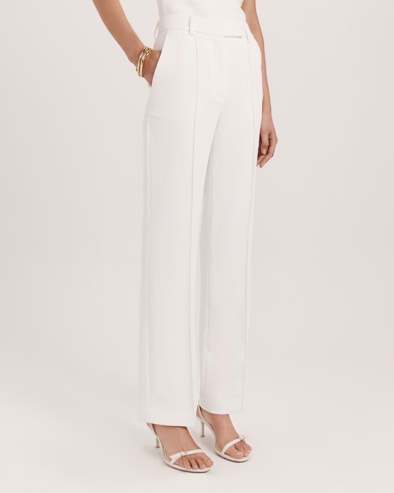 Dharma Wide Leg Pant in ALABASTER