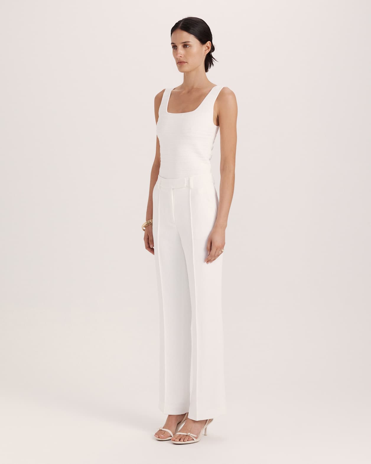 Dharma Wide Leg Pant in ALABASTER