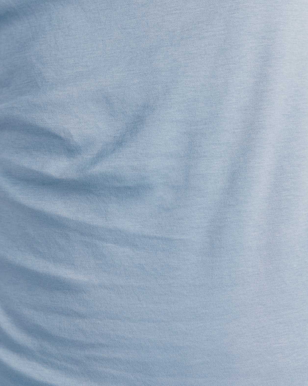 Dana Cotton Drape Detail Top in BLUE STEEL