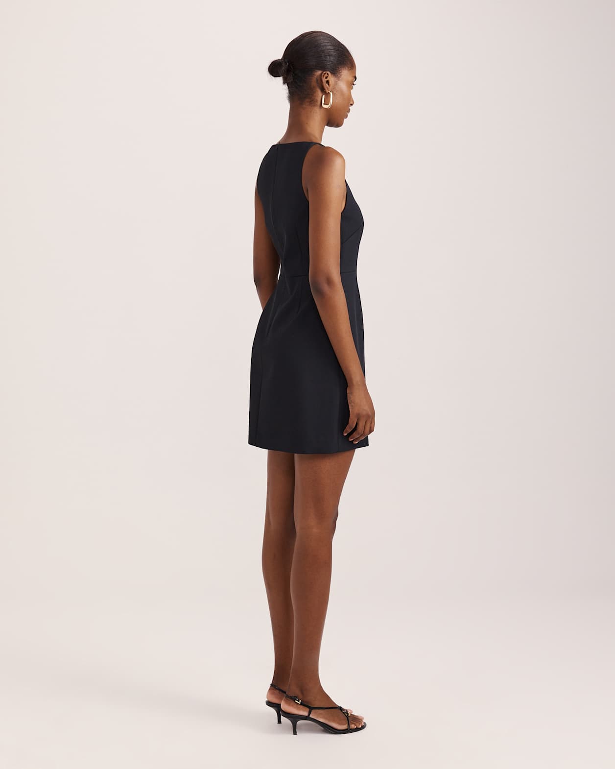 Dharma Fitted Mini Dress in BLACK