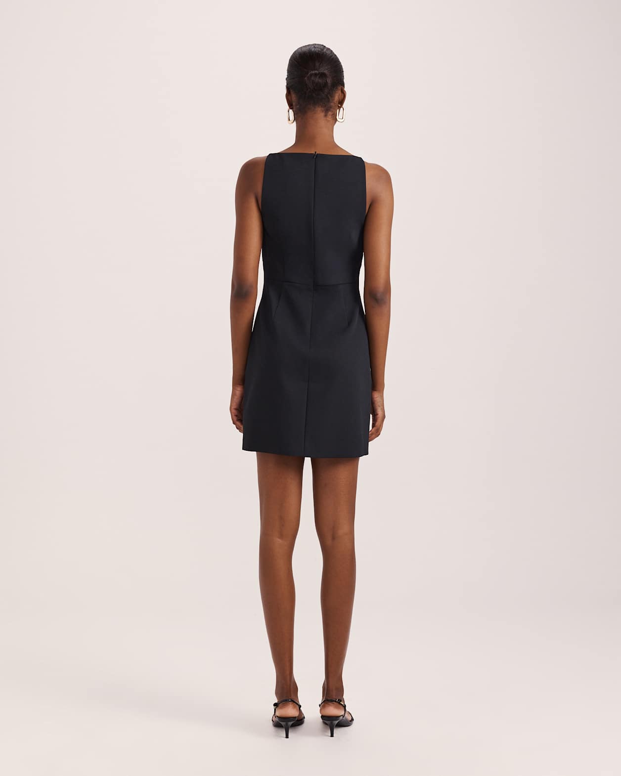 Dharma Fitted Mini Dress in BLACK