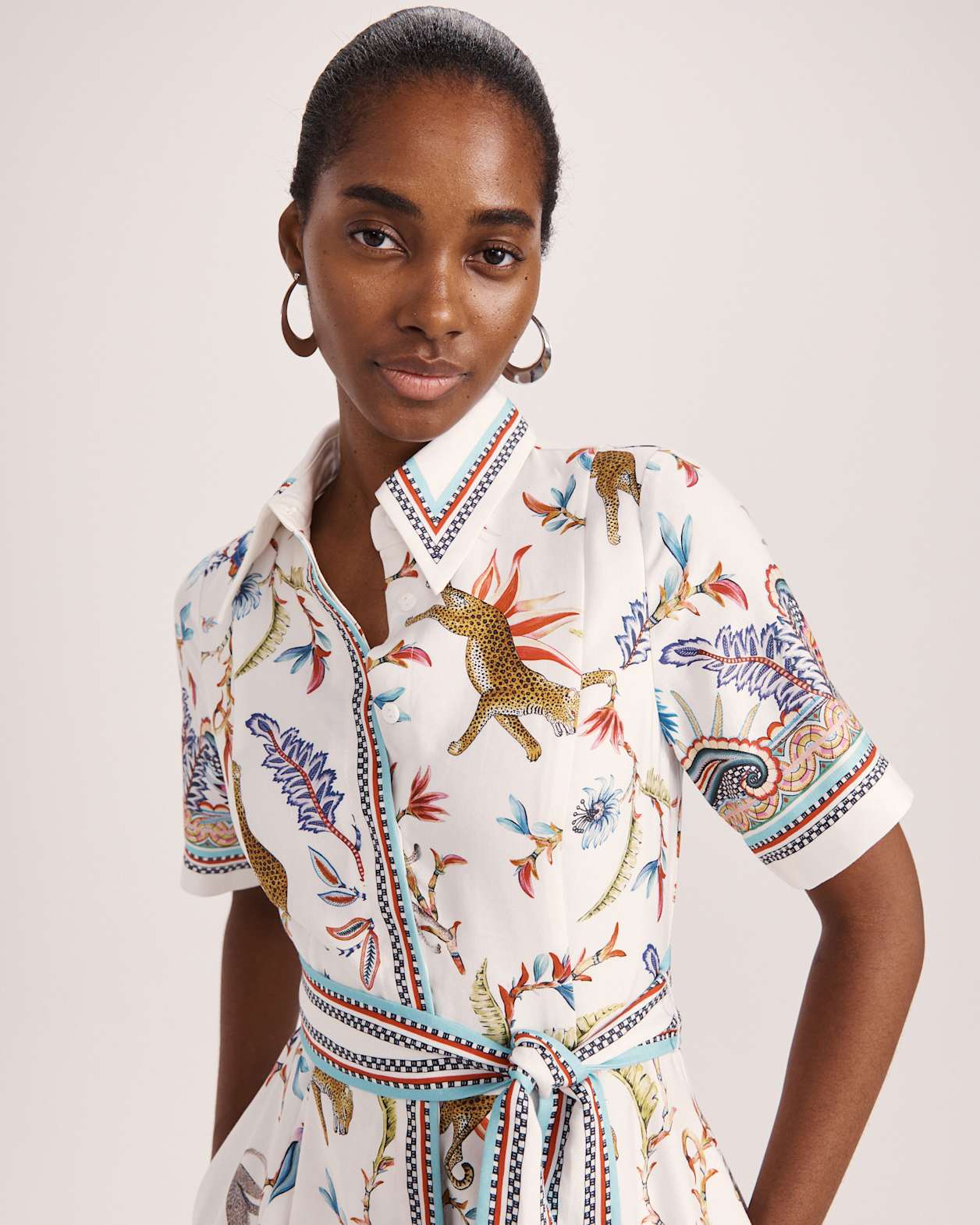 Riviera Midi Dress in MULTI