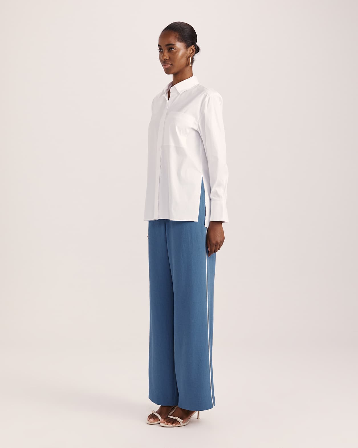 Piper Cotton Shirt in WHITE