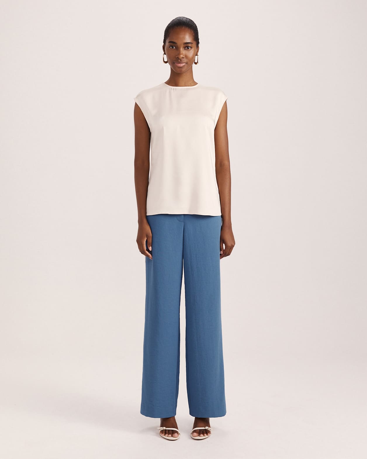 Harper Shell Top in MILK