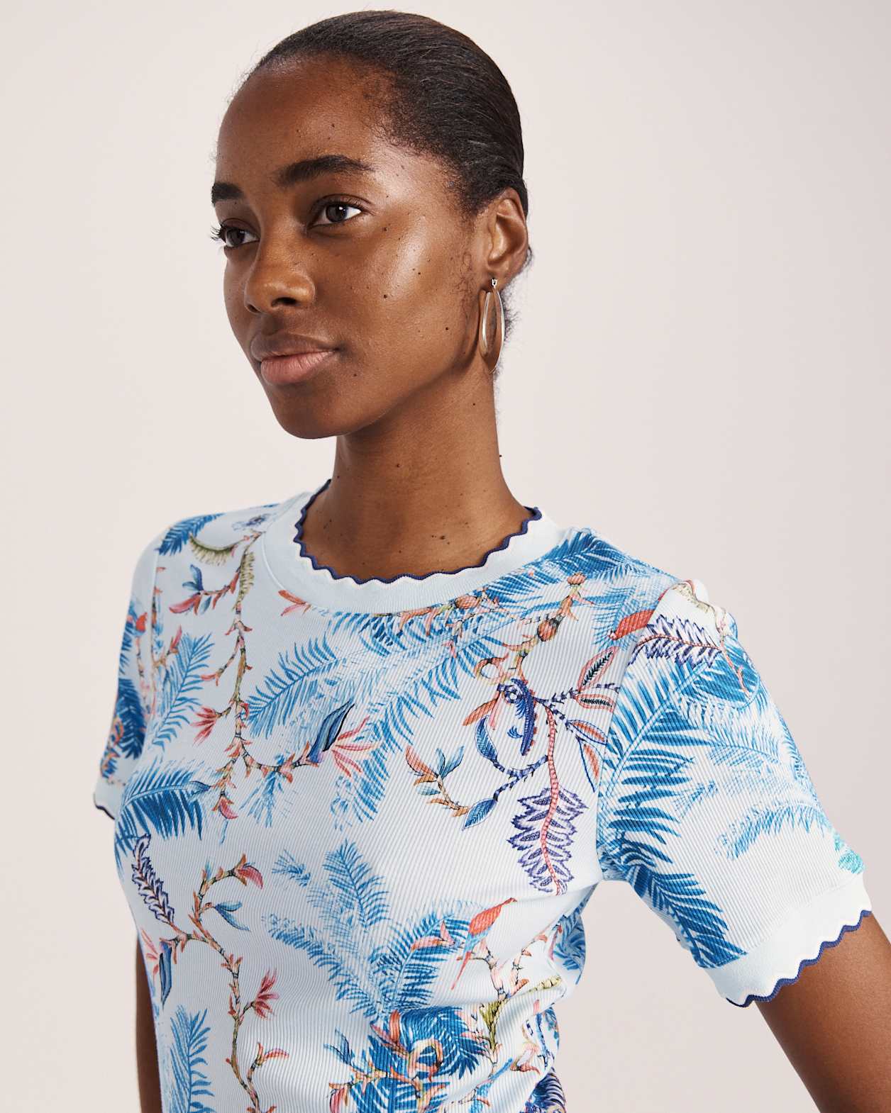 Riviera Rib Tee in MULTI