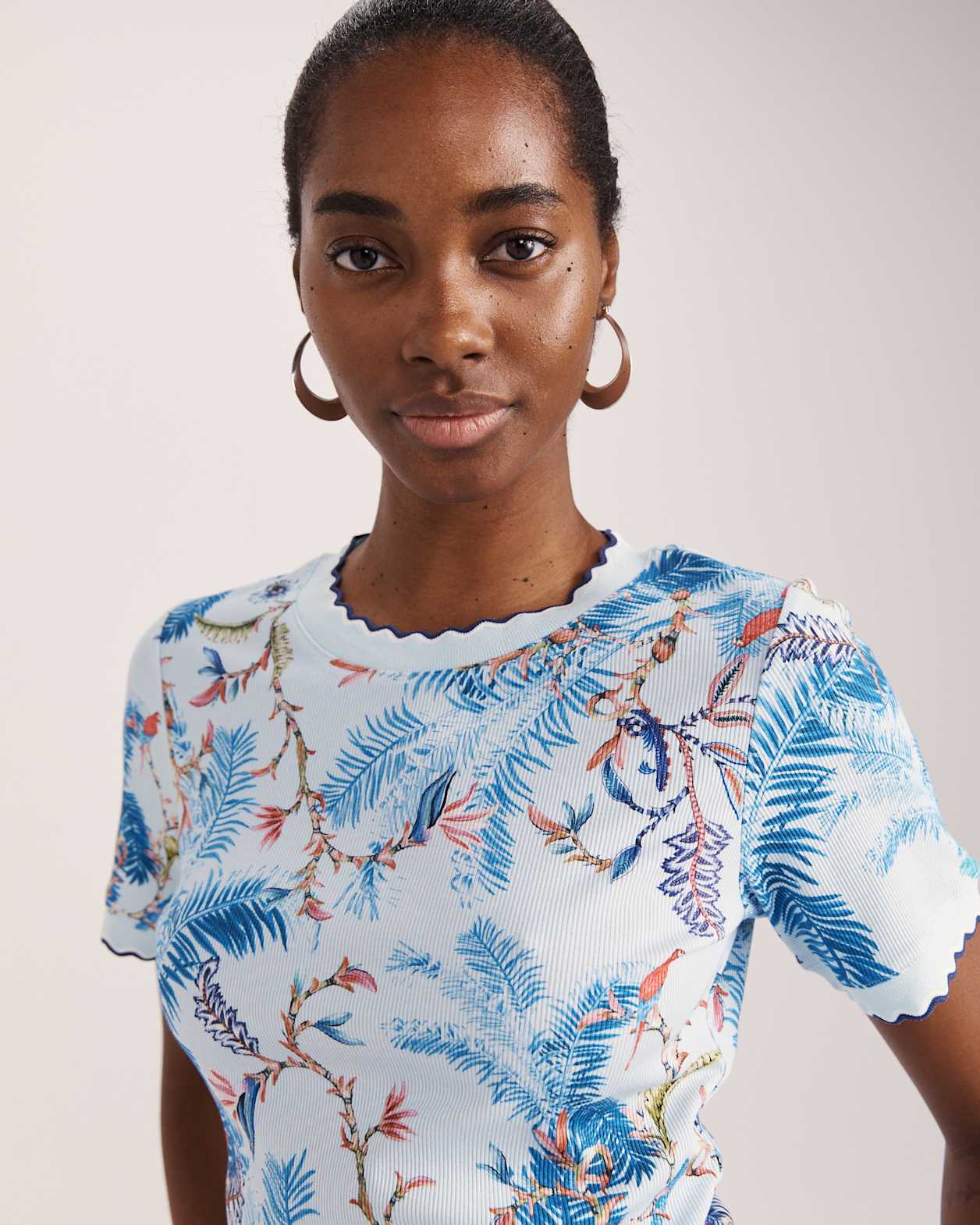 Riviera Rib Tee in MULTI