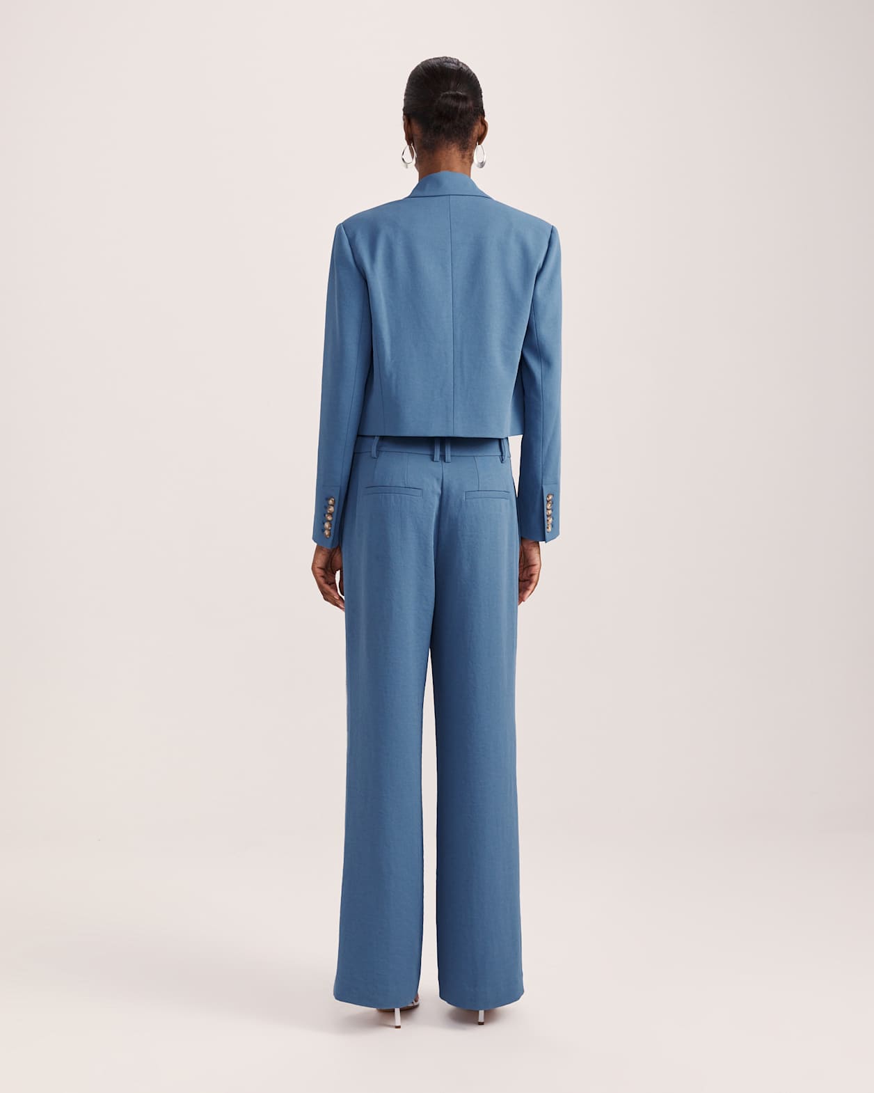 Dharma Wide Leg Pant in BLUE STEEL