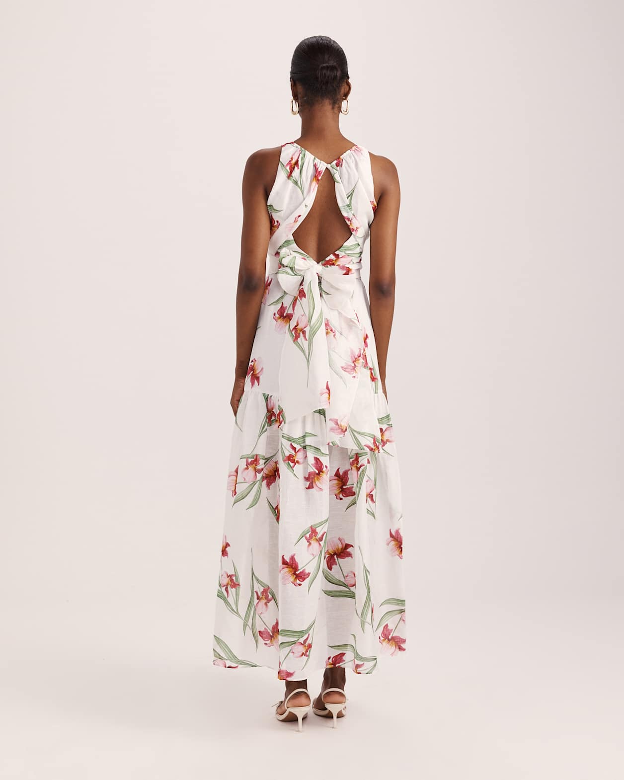 Saint Jean Belted Maxi Dress in MULTI