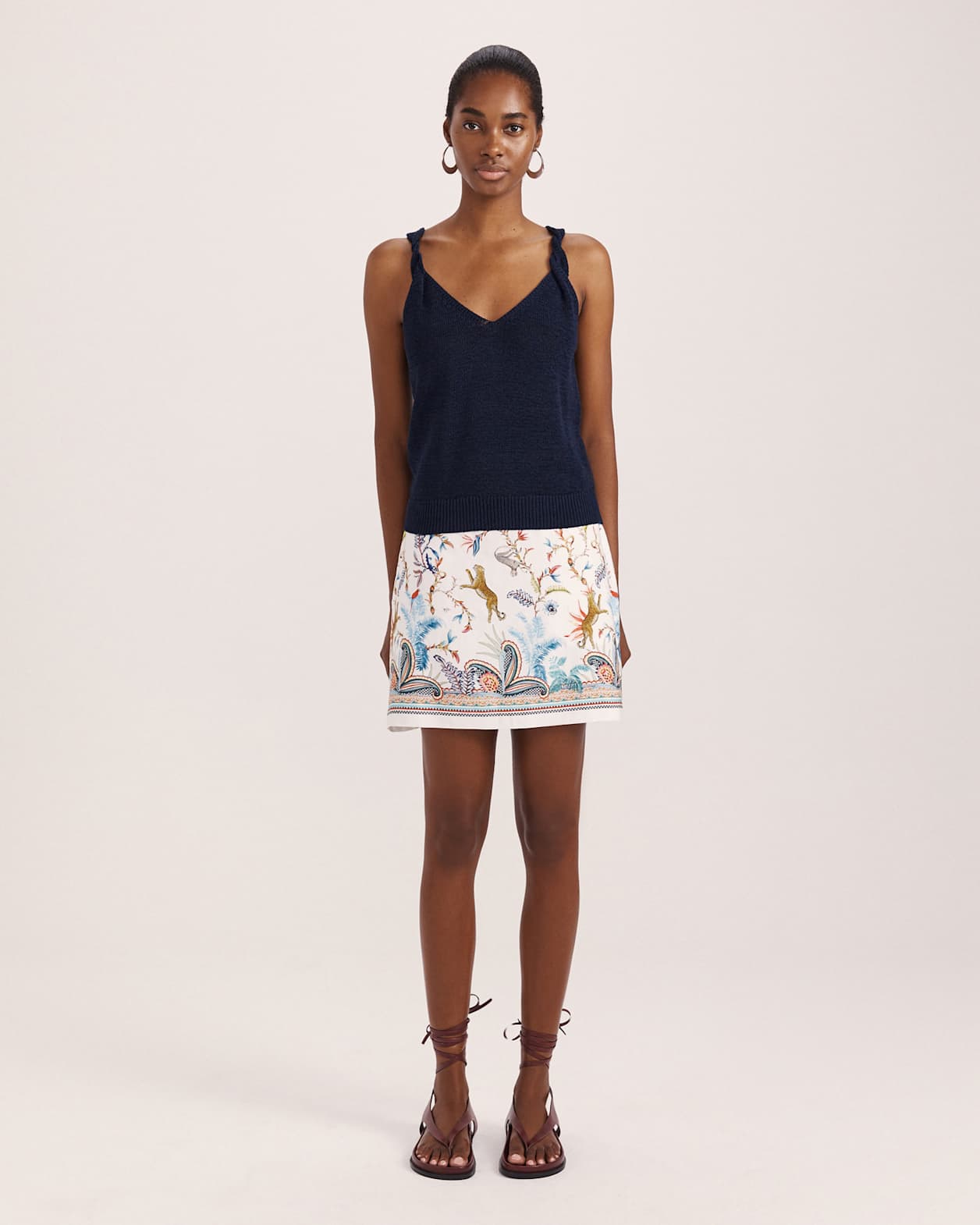 Riviera Mini Skirt in MULTI