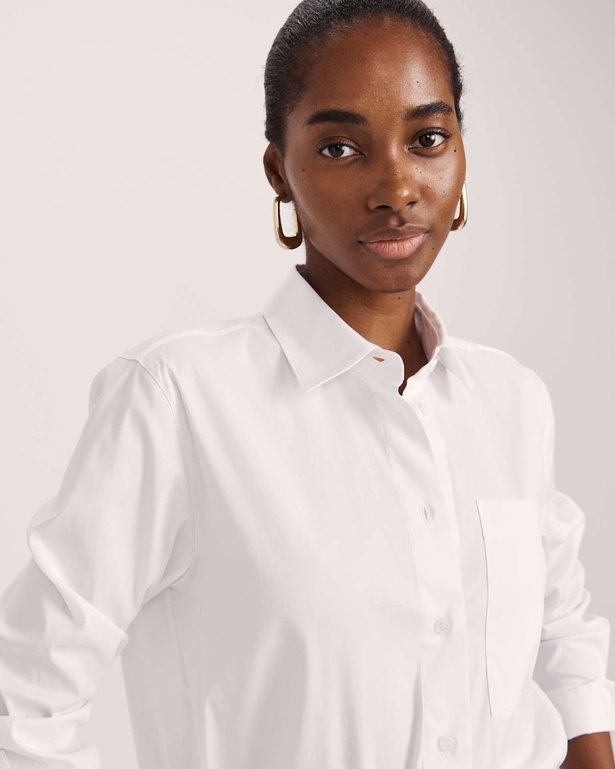 Piper Cotton Shirt in WHITE