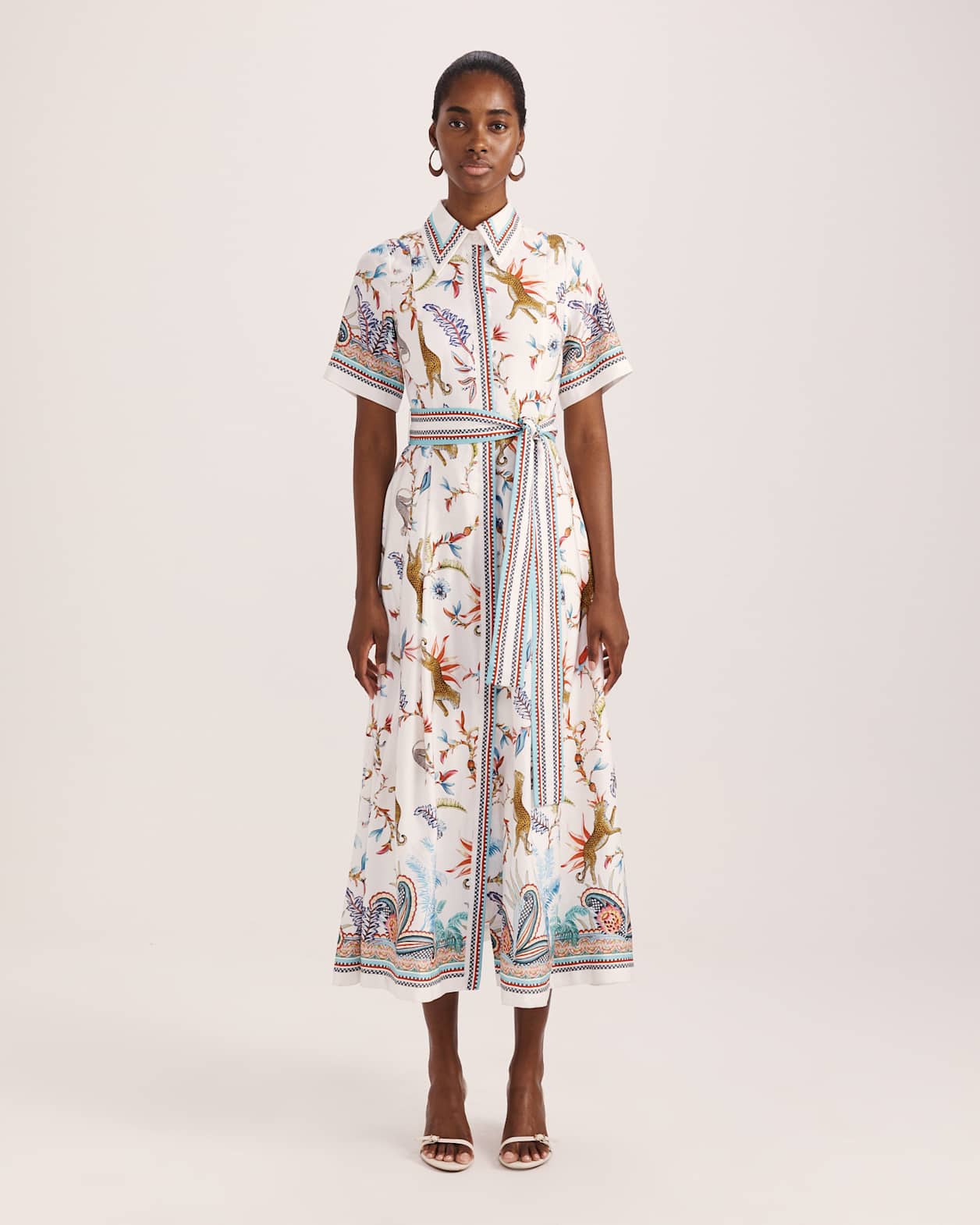 Riviera Midi Dress in MULTI