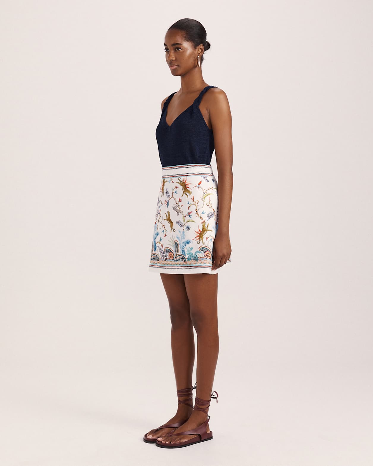 Riviera Mini Skirt in MULTI