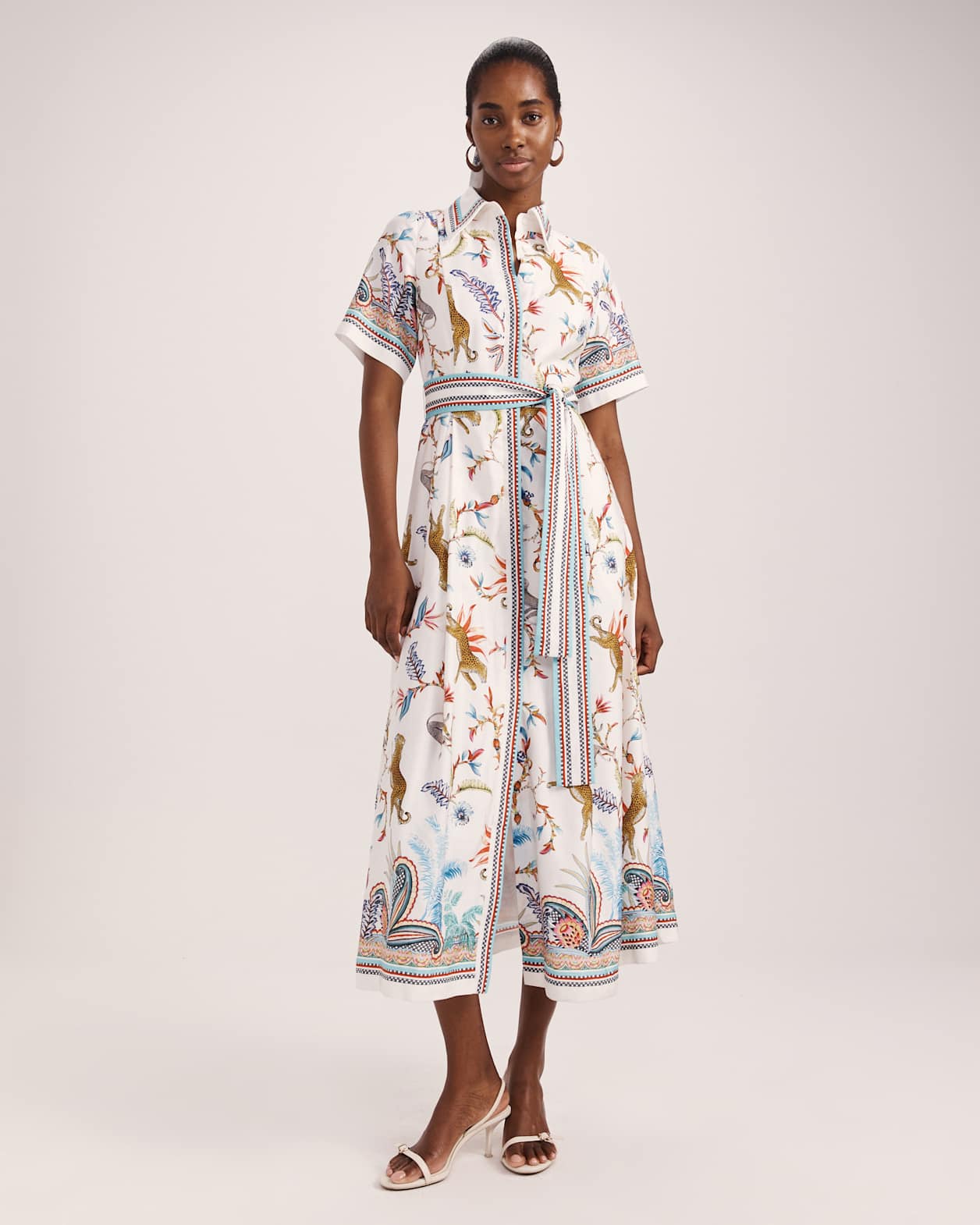 Riviera Midi Dress in MULTI