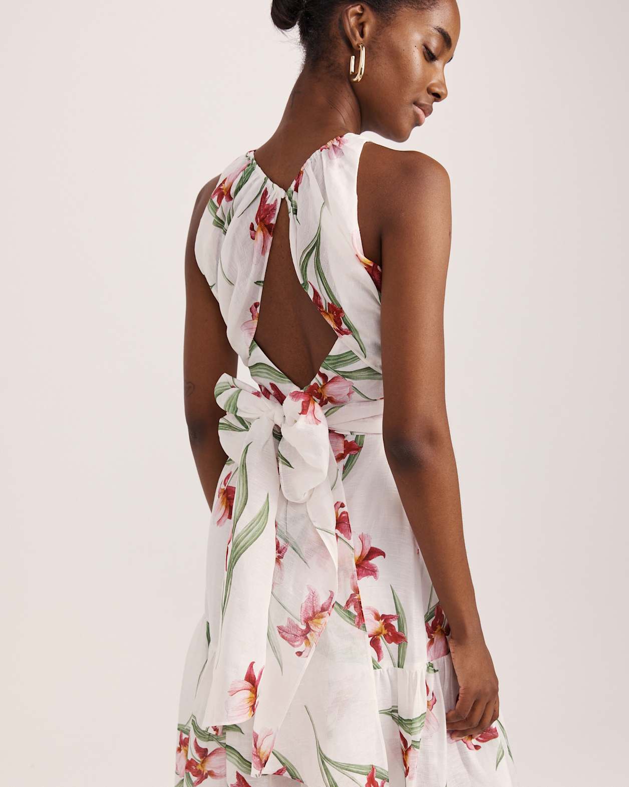 Saint Jean Belted Maxi Dress in MULTI