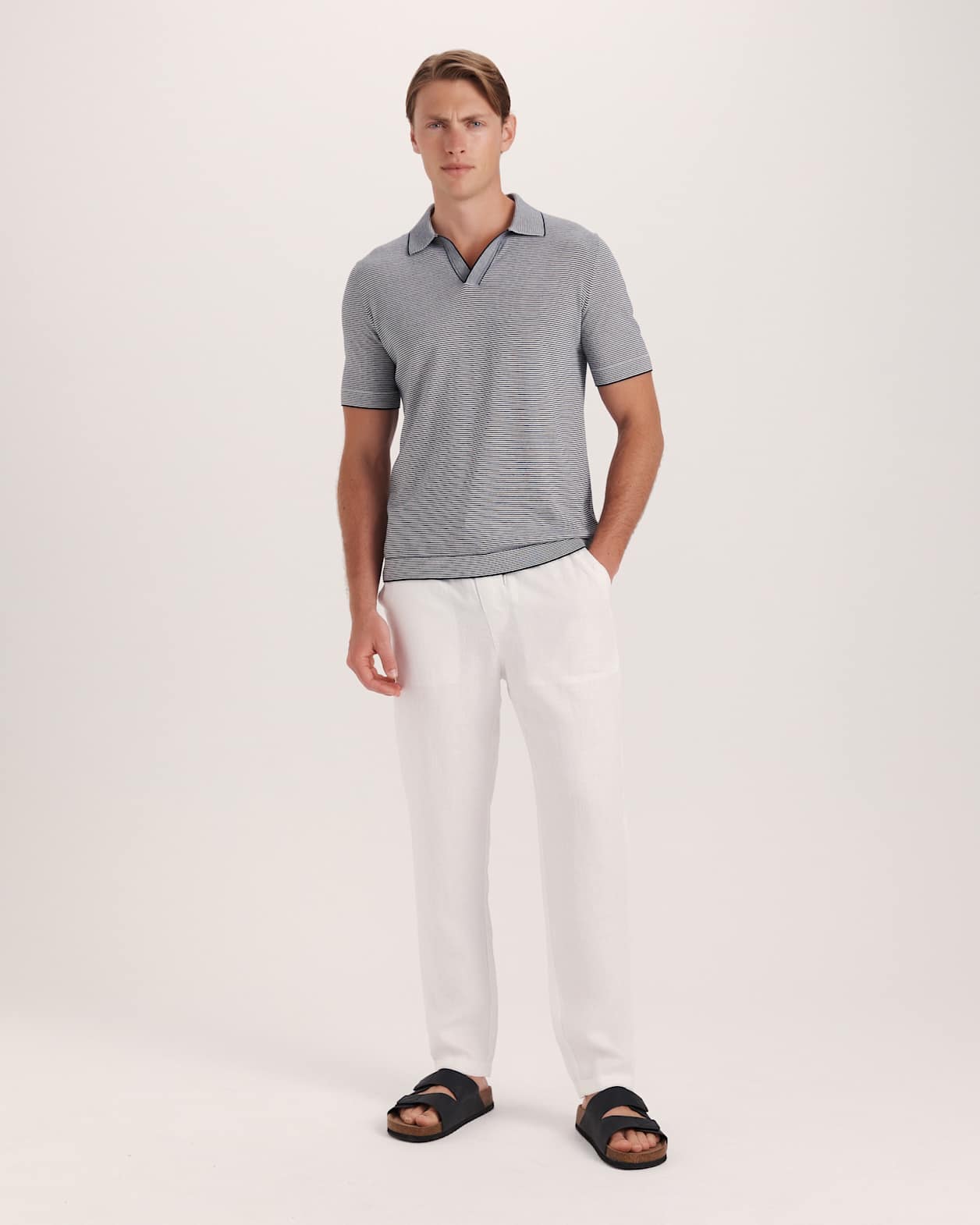 Nixos Knit Polo in INK