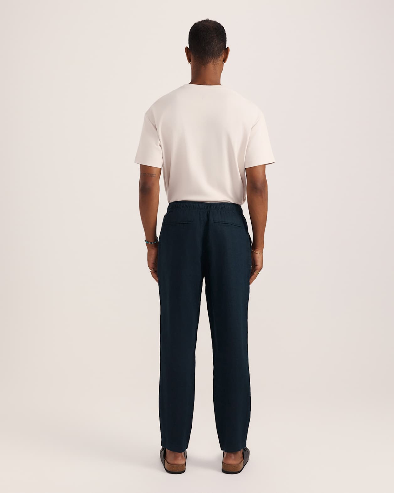 Kent Linen Pant in CARBON