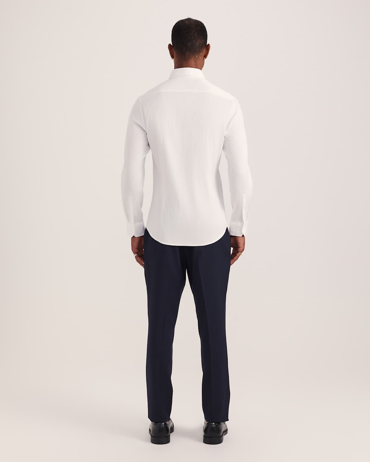 Artemis Stripe Stretch Shirt in WHITE