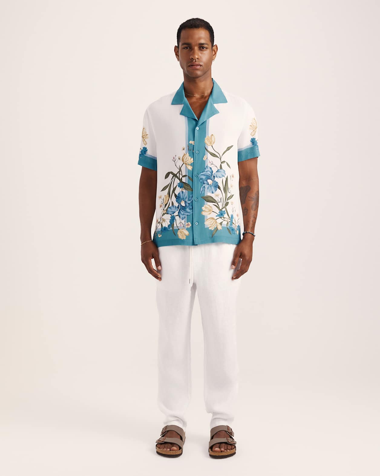 Olympus Print Short Sleeve Resort Shirt in MULTI