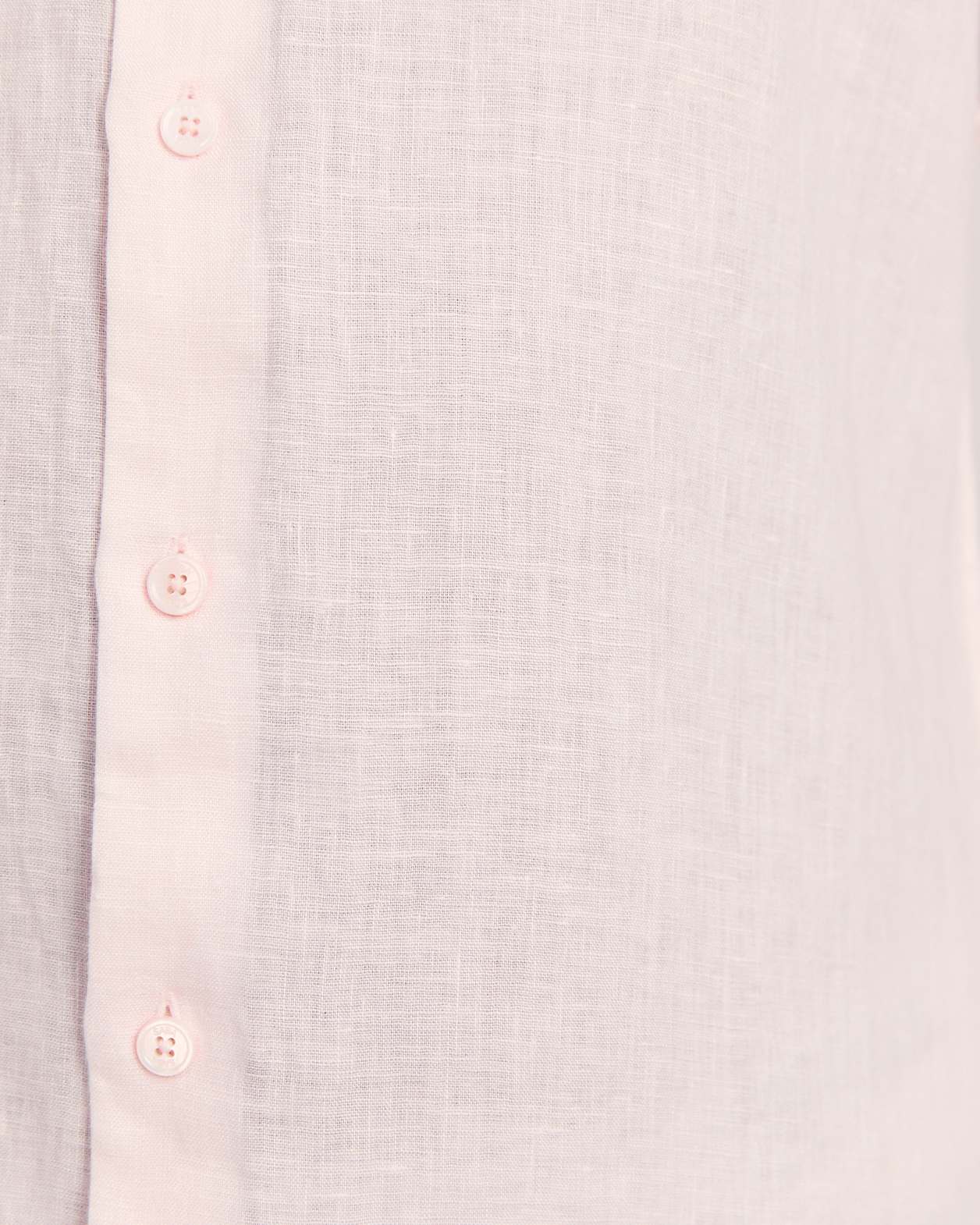 Anderson Long Sleeve Classic Linen Shirt in PINK